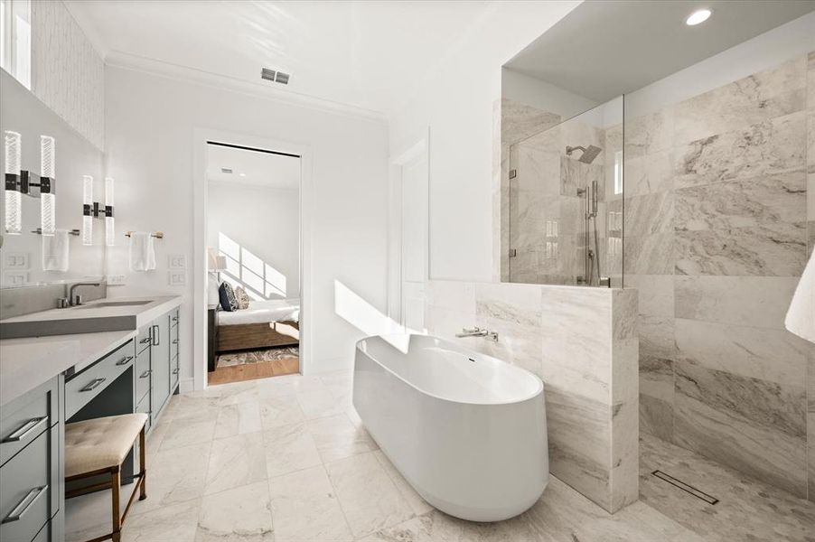 Primary bath with soaking tub Primary bath with soaking tub