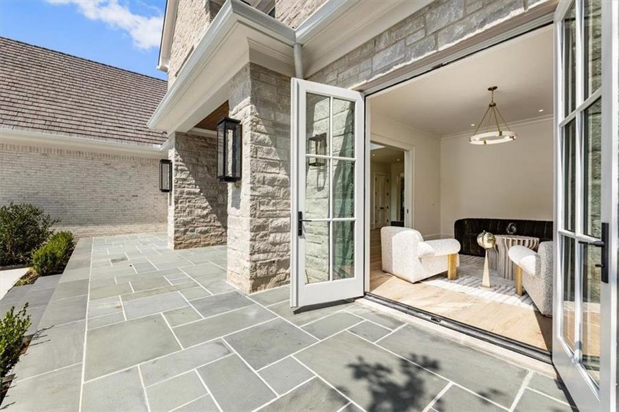 Exterior details and patio area of a home in , Milton (Image 36). Exterior details and patio area of a home in , Milton (Image 36).