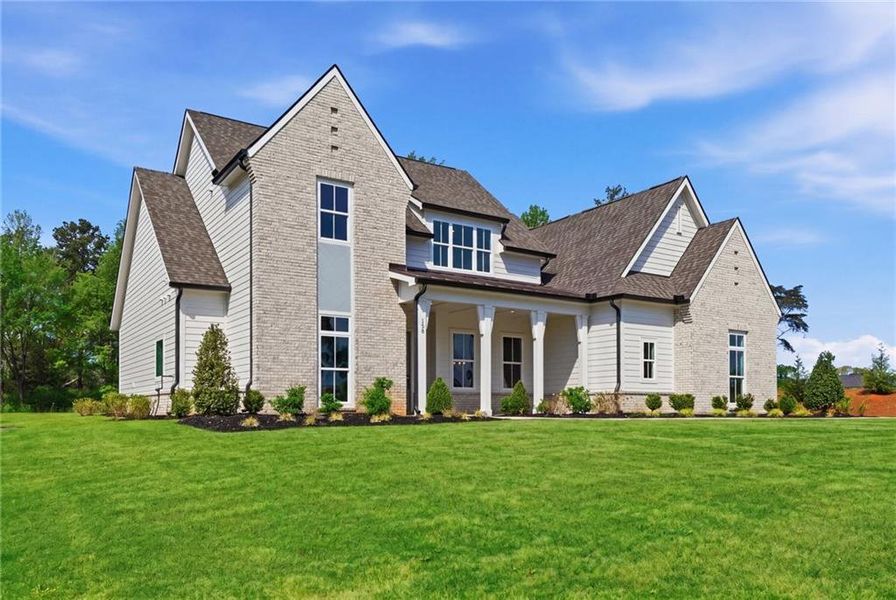 Front exterior of a new home in , Rydal, GA, highlighting curb appeal (Image 39).