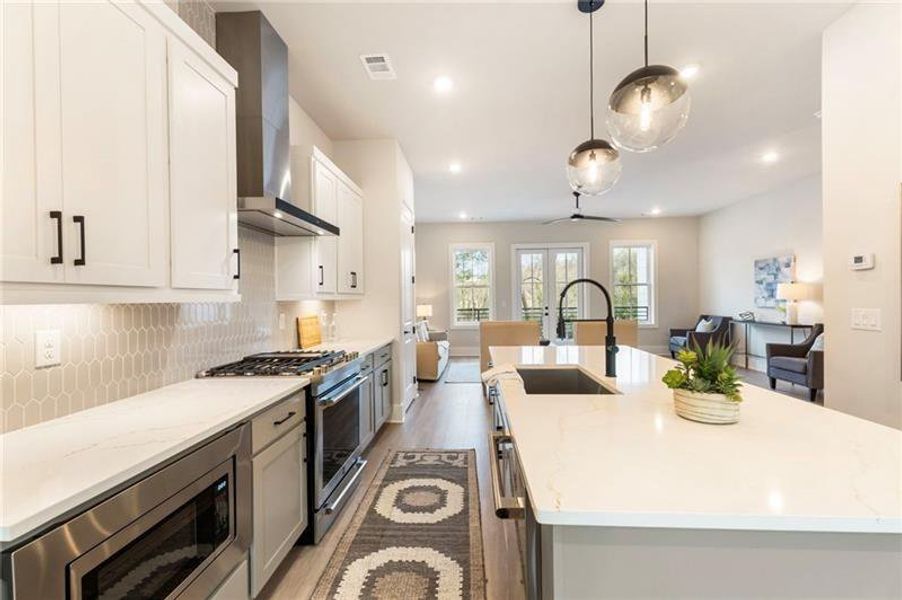 Furnished interior view inside a new home in , Atlanta (Image 28). Furnished interior view inside a new home in , Atlanta (Image 28).