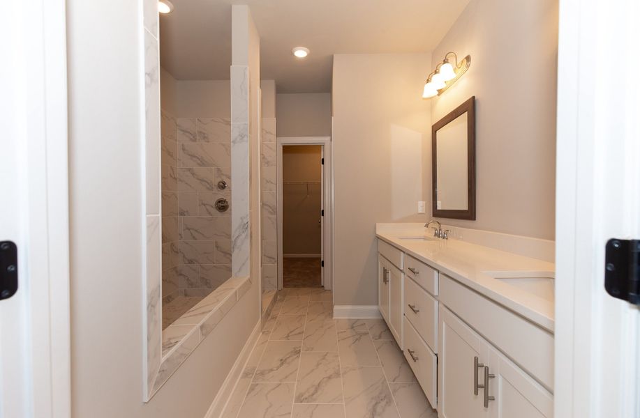 Representative furnished interior of a home built from the The Charleston by The Providence Group in Aberdeen, Hoschton (Image 17).