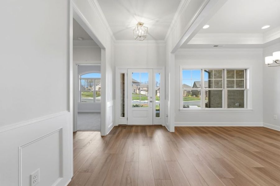 Representative unfurnished interior of a home built from the Cosmopolitan by Keystone Homes NC in Weybridge, Burlington (Image 28). Representative unfurnished interior of a home built from the Cosmopolitan by Keystone Homes NC in Weybridge, Burlington (Image 28).