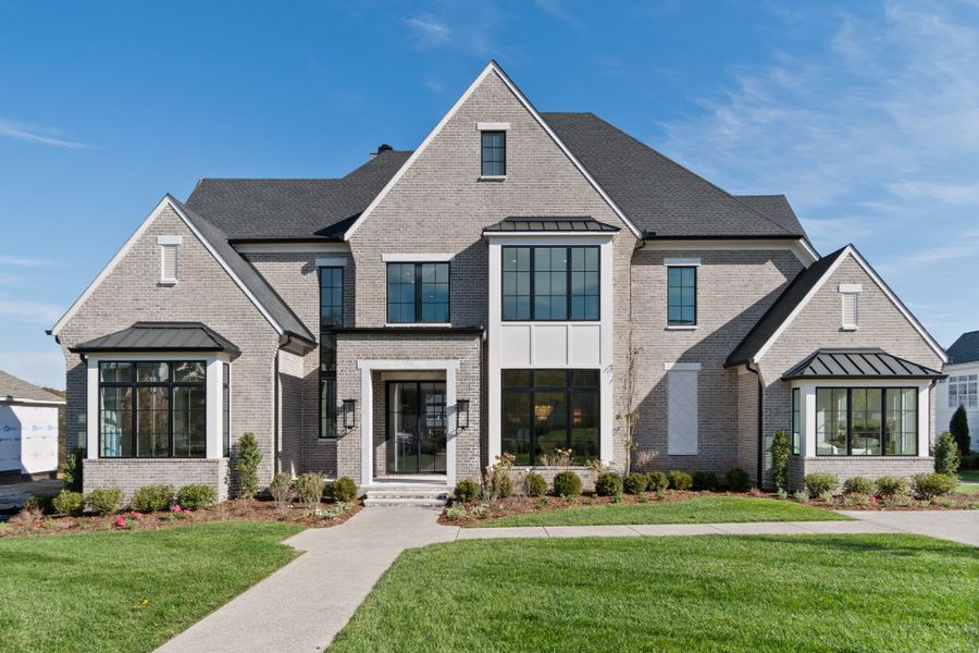 Front exterior of a new home in Rosebrooke, Brentwood, TN, highlighting curb appeal (Image 23).