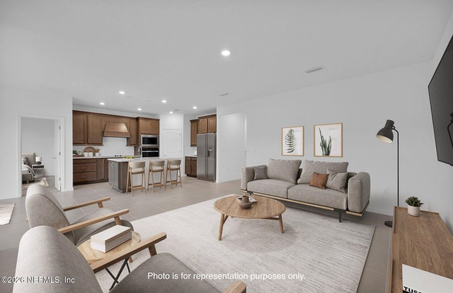 Furnished interior view inside a new home in Hyland Trail, Green Cove Springs (Image 11).