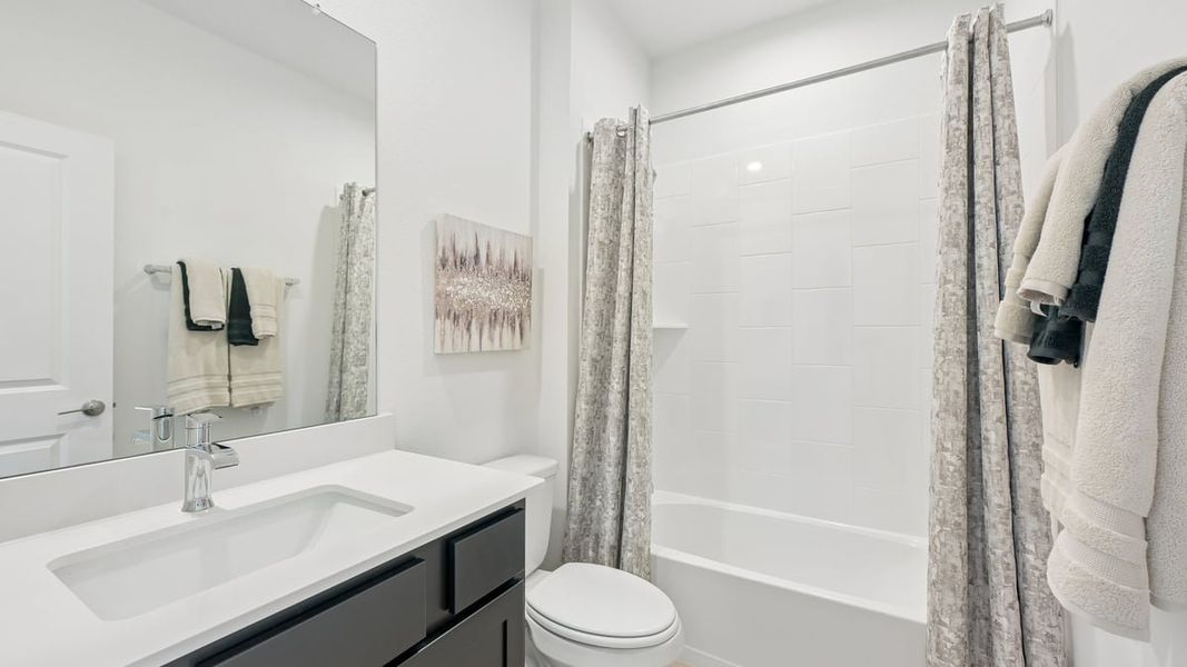 Furnished interior view inside a new home in Evergreen, Rosenberg (Image 18).