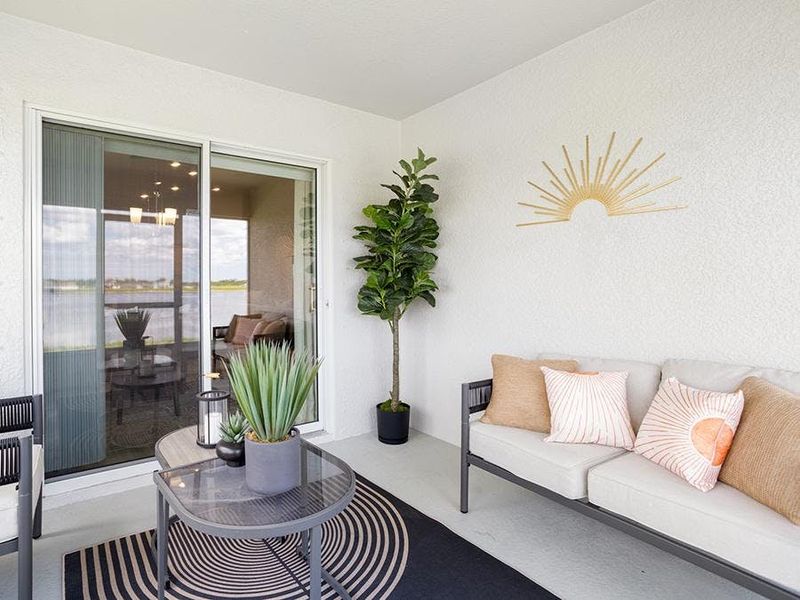 Your interior opens to desirable outdoor living space - Parker by Highland Homes