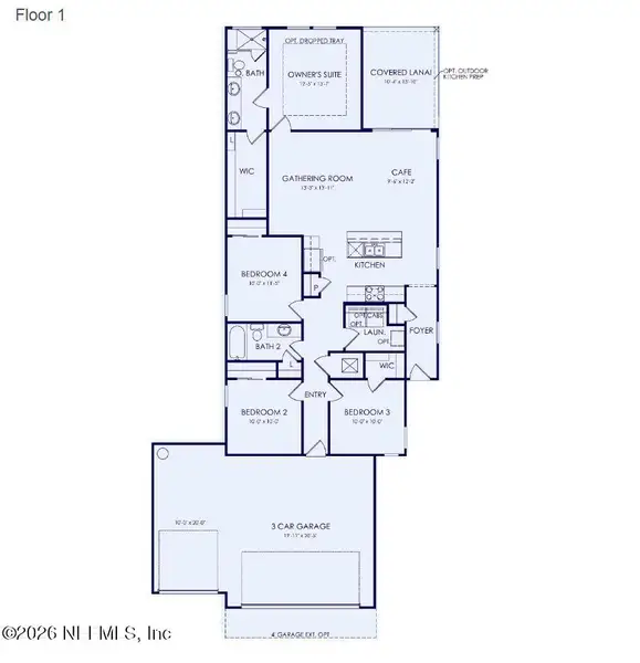 2D floor plan layout of this home in Seminole Palms, Palm Coast, FL (Image 3). 2D floor plan layout of this home in Seminole Palms, Palm Coast, FL (Image 3).
