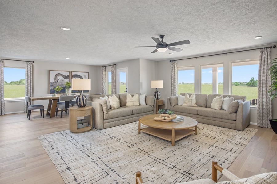 Representative furnished interior of a home built from the 2382 by KB Home in Saddlebrook Preserve, Beasley (Image 4).