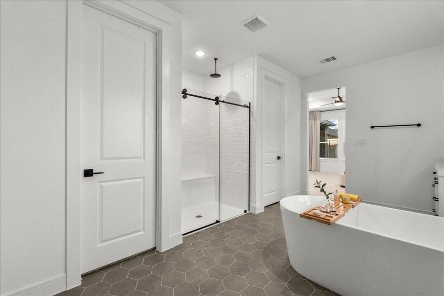 Furnished interior view inside a new home in Westland Ranch - 70' Homesites, League City (Image 18).