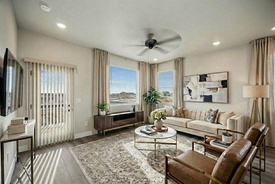 Furnished interior view inside a new home in Trails at Aspen Ridge-3, Colorado Springs (Image 7).