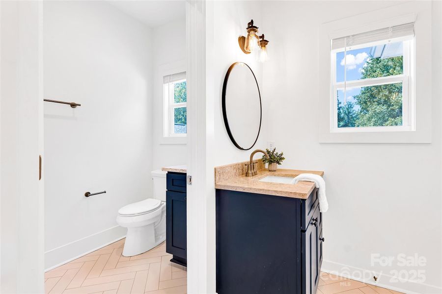 Separate room with vanity