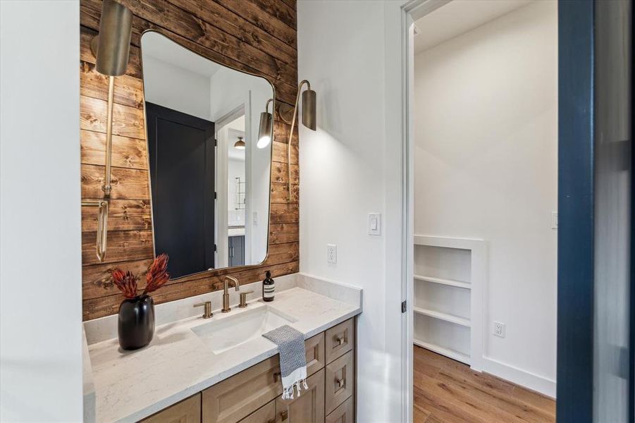 First floor full bathroom is full of charm and character.