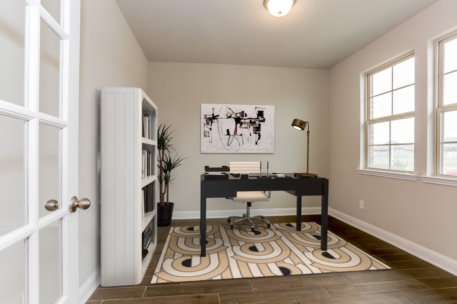 Representative furnished interior of a home built from the Cascade by Beazer Homes in Laurel Landing: Landmark Collection, Alvin (Image 9). Representative furnished interior of a home built from the Cascade by Beazer Homes in Laurel Landing: Landmark Collection, Alvin (Image 9).