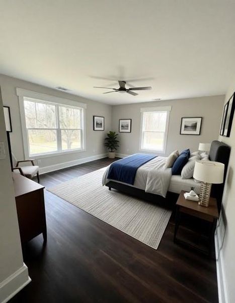 Furnished interior view inside a new home in , Atlanta (Image 9). Furnished interior view inside a new home in , Atlanta (Image 9).