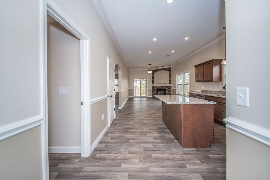 Representative furnished interior of a home built from the Inman by Enchanted Homes in Lonesome Dove, San Antonio (Image 8).