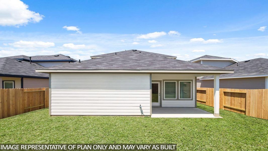 Representative exterior photo of a completed home built from the Renae by D.R. Horton in Venetian Pines, Conroe, TX (Image 20). Representative exterior photo of a completed home built from the Renae by D.R. Horton in Venetian Pines, Conroe, TX (Image 20).