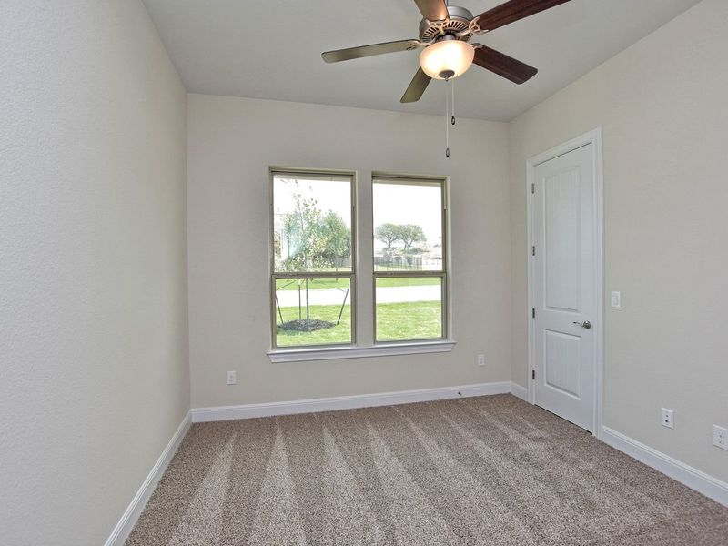 Representative unfurnished interior of a home built from the Siena II by Giddens Homes in Clearwater Ranch, Liberty Hill (Image 153).