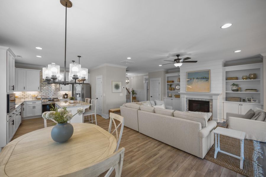 Representative furnished interior of a home built from the Fletcher by Bill Clark Homes in Riverside Cove, Wilmington (Image 8).