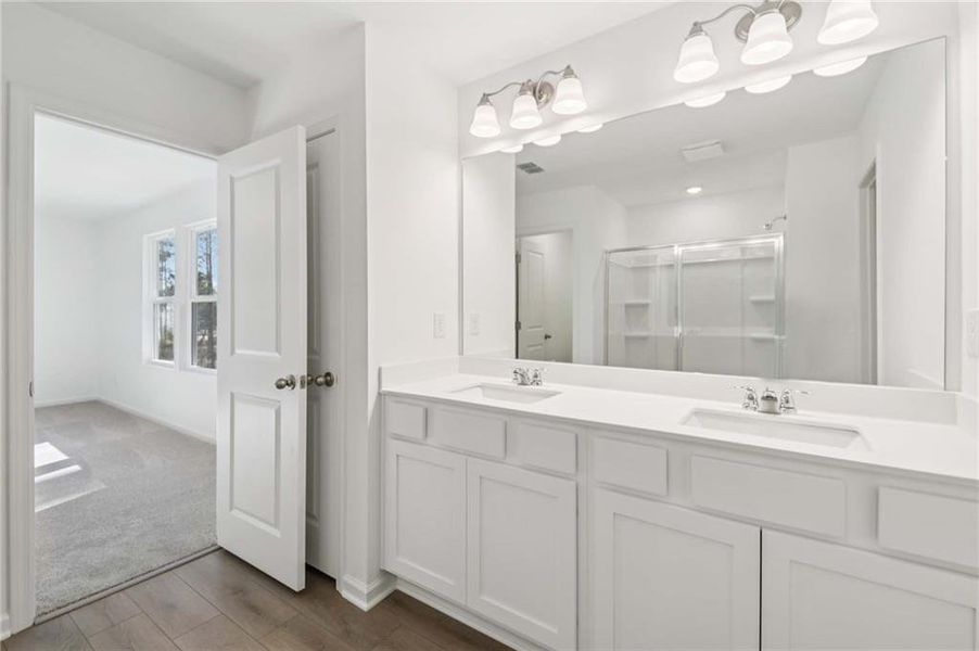 Furnished interior view inside a new home in The Pointe at Heron Bay, Locust Grove (Image 14).