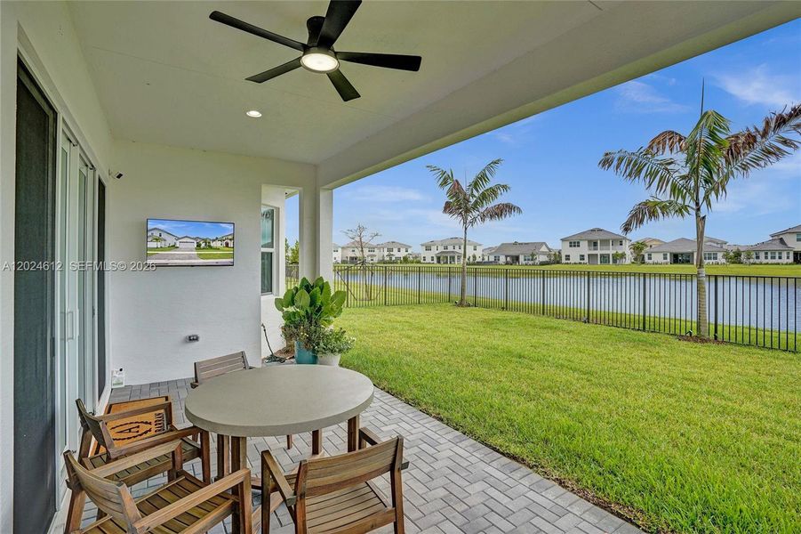 Exterior details and patio area of a home in , Westlake (Image 32).