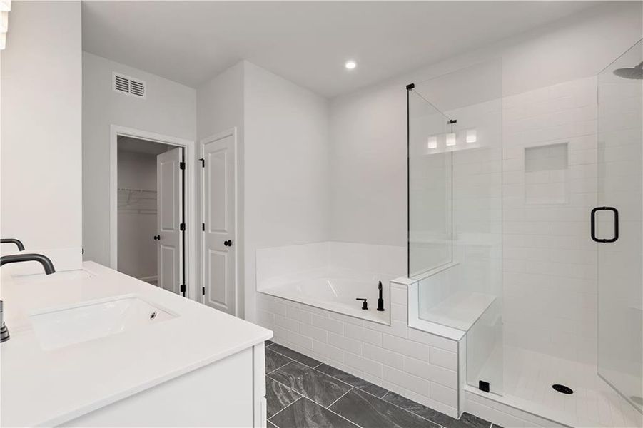 Furnished interior view inside a new home in Hillside Manor, Powder Springs (Image 5). Furnished interior view inside a new home in Hillside Manor, Powder Springs (Image 5).