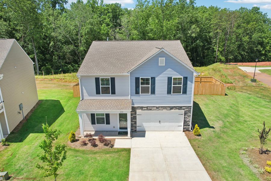 Representative exterior photo of a completed home built from the Benjamin by Great Southern Homes in Canopy Of Oaks, Sumter, SC (Image 29).