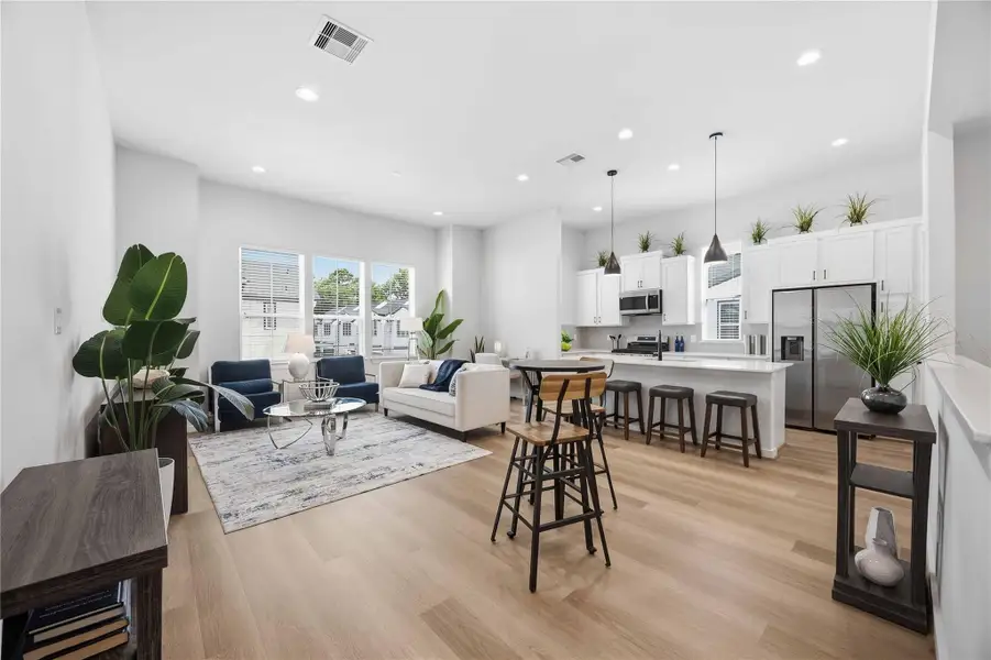 Furnished interior view inside a new home in Fulton Crossing, Houston (Image 18).