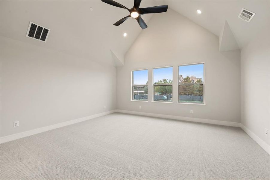 This spacious and dreamy owner' suite is the perfect place to relax and renew at the end of the day!