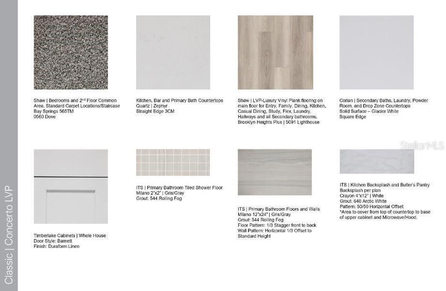 Design Selections ~ Home is under construction, selections are subject to change