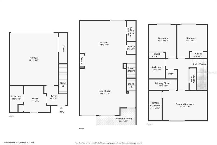 2D floor plan layout of this home in , Tampa, FL (Image 5).