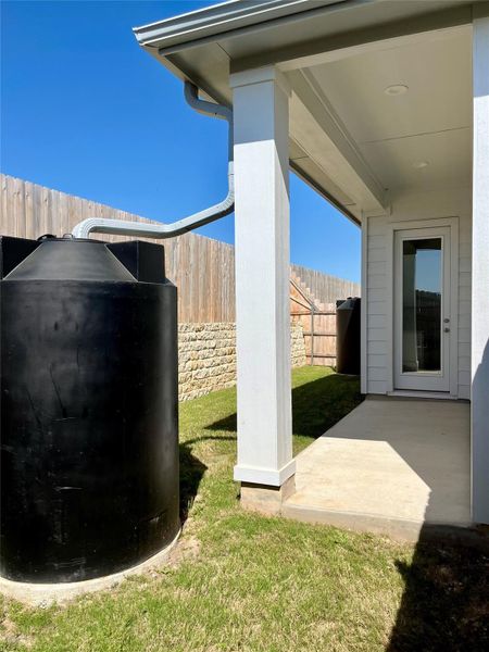 Exterior details and patio area of a home in Fleetwood, Dripping Springs (Image 3). Exterior details and patio area of a home in Fleetwood, Dripping Springs (Image 3).