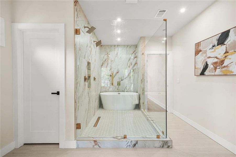 Furnished interior view inside a new home in , Atlanta (Image 36).