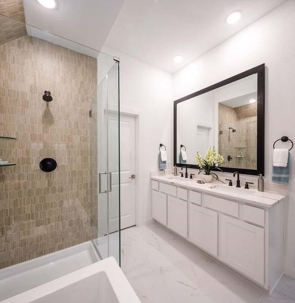 Furnished interior view inside a new home in Woodforest Townhomes, Montgomery (Image 28).