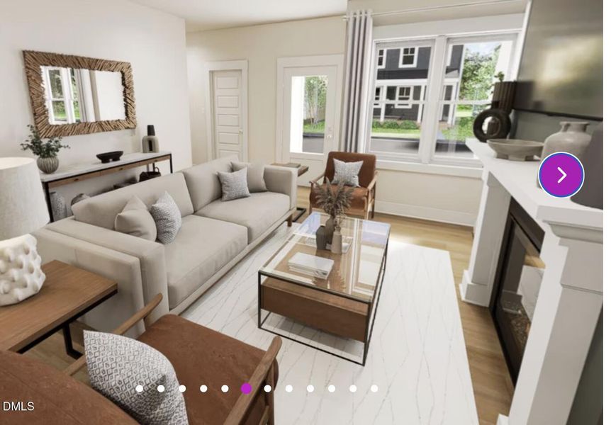 Living Room with Fireplace