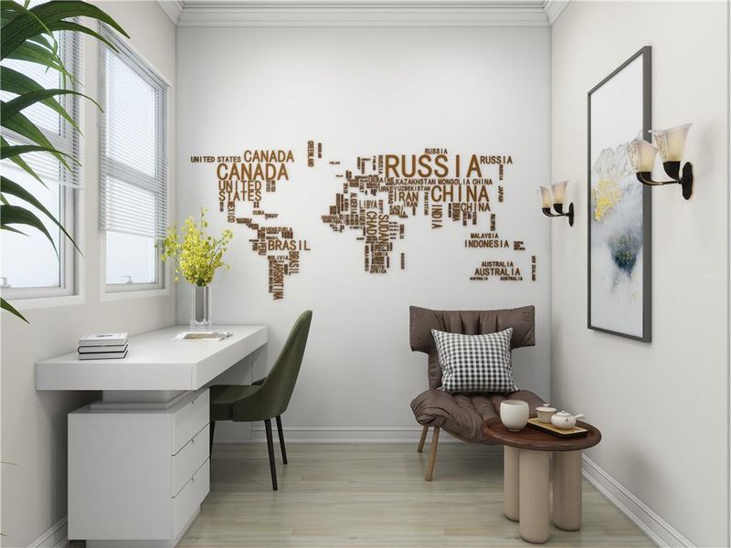 Furnished interior view inside a new home in , Cumming (Image 10).