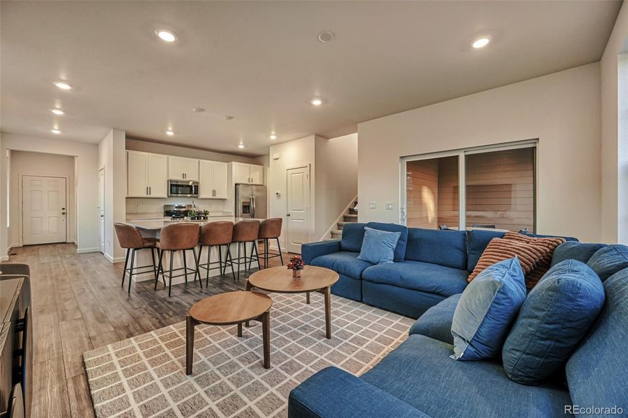 Living room and Kitchen Living room and Kitchen