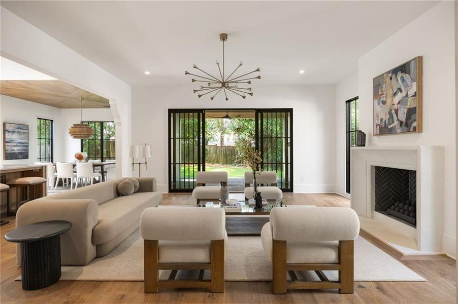 Furnished interior view inside a new home in , Atlanta (Image 29).
