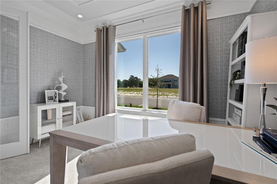 Furnished interior view inside a new home in Trinity Place, St. Cloud (Image 29). Furnished interior view inside a new home in Trinity Place, St. Cloud (Image 29).