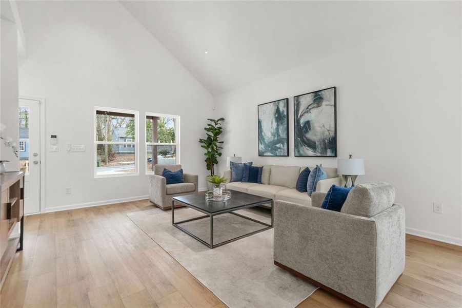 Furnished interior view inside a new home in , Atlanta (Image 11).