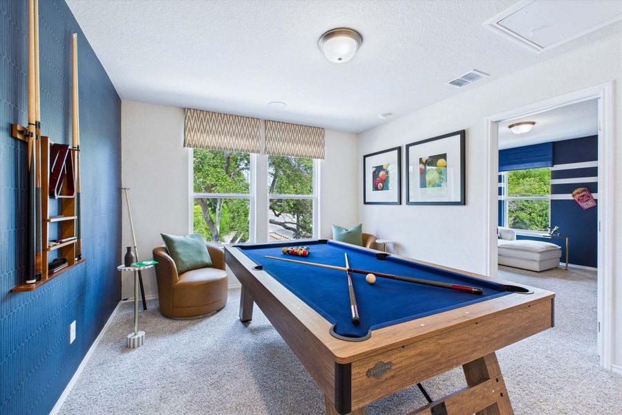 Representative furnished interior of a home built from the The Gillian C by Davidson Homes LLC in Cedar Heights, San Antonio (Image 27).