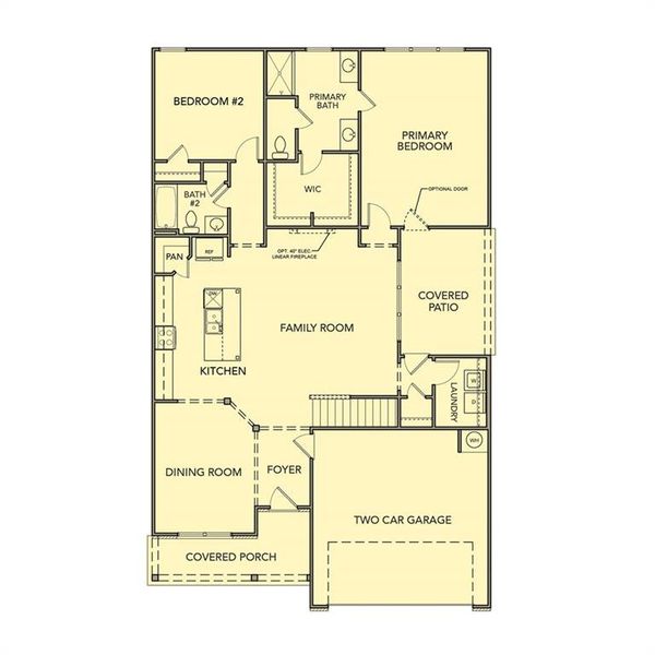 2D floor plan layout of this home in Meadow Pines, Dallas, GA (Image 4). 2D floor plan layout of this home in Meadow Pines, Dallas, GA (Image 4).