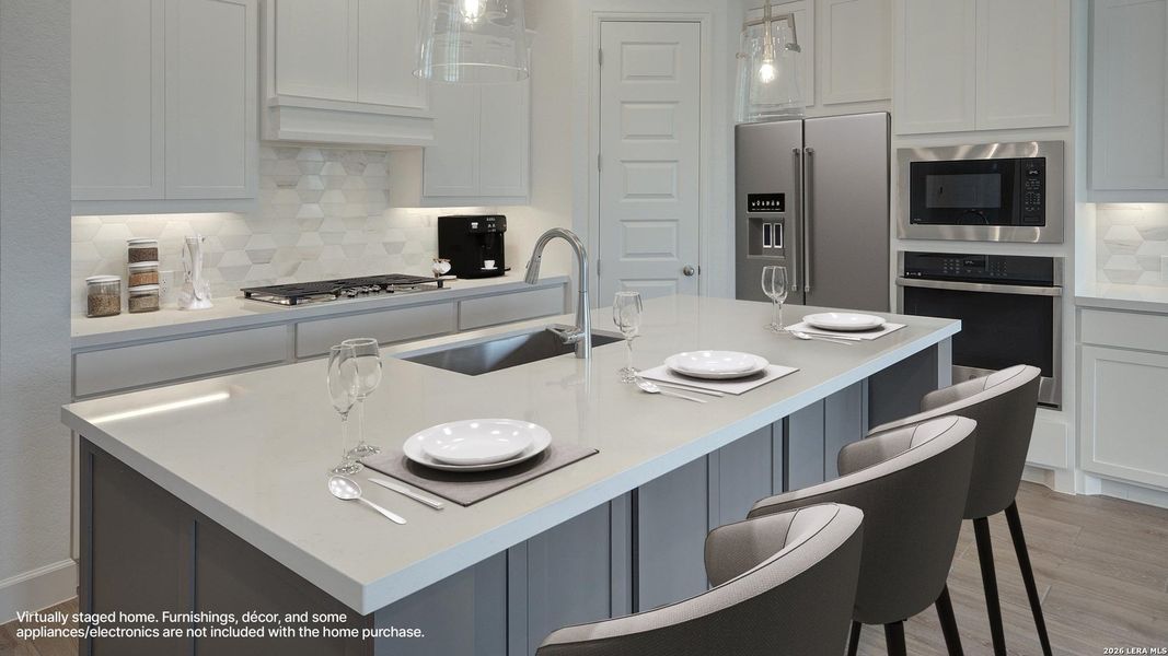 Furnished interior view inside a new home in Alsatian Oaks, Castroville (Image 11).