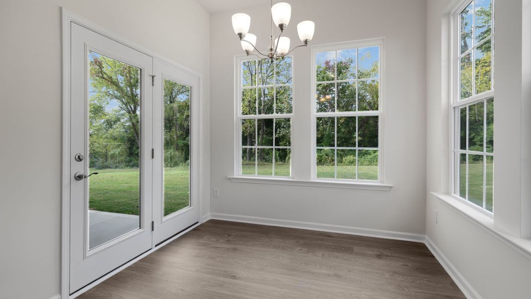 Spacious, unfurnished interior of a new home in The Villas at Kinsley, Jamestown (Image 22). Spacious, unfurnished interior of a new home in The Villas at Kinsley, Jamestown (Image 22).