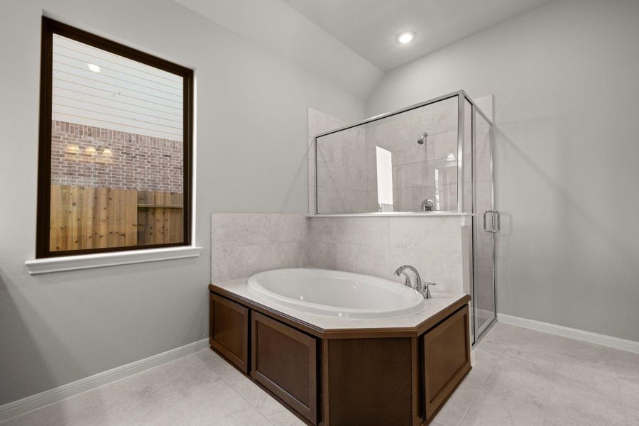 Furnished interior view inside a new home in The Meadows at Imperial Oaks 60', Conroe (Image 15).