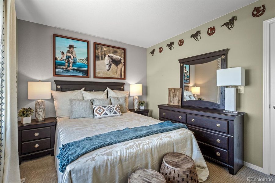 Furnished interior view inside a new home in , Colorado Springs (Image 27).