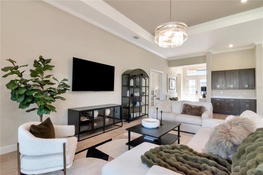 Furnished interior view inside a new home in , Wesley Chapel (Image 43).