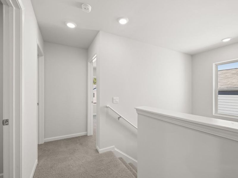 Spacious, unfurnished interior of a new home in Oaks at Cedar Grove, Fairburn (Image 15). Spacious, unfurnished interior of a new home in Oaks at Cedar Grove, Fairburn (Image 15).