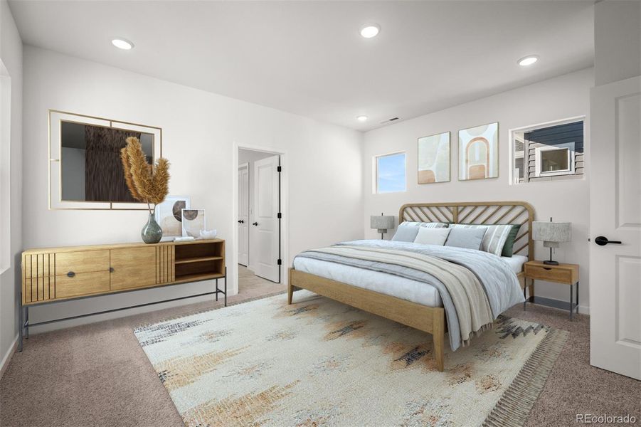 Furnished interior view inside a new home in Revel Crossing at Wolf Ranch – The Outlook Collection, Colorado Springs (Image 14).