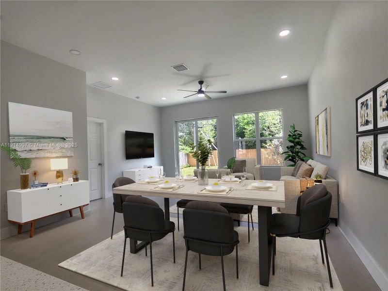 Furnished interior view inside a new home in , Fort Lauderdale (Image 10). Furnished interior view inside a new home in , Fort Lauderdale (Image 10).