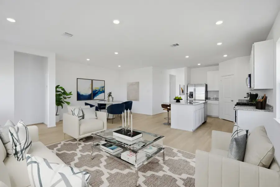 Furnished interior view inside a new home in Mason Woods, Cypress (Image 10).